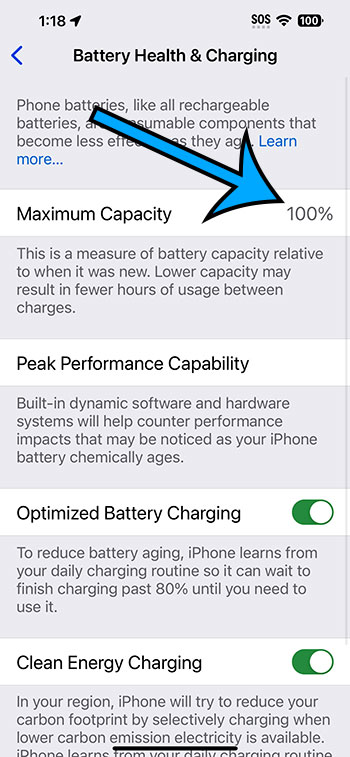 how to check battery health on iPhone 14