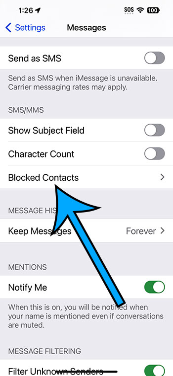 how to check blocked numbers on iPhone 14